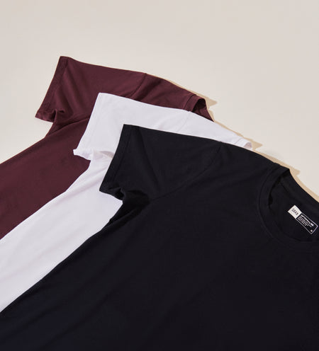 Three silk lounge shirts in assorted colors