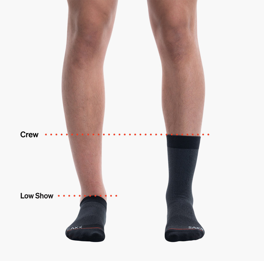 Socks sizing chart graphic