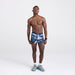 Front - Model wearing DropTemp Cooling Mesh Boxer Brief 7-Pack in Assorted Prints