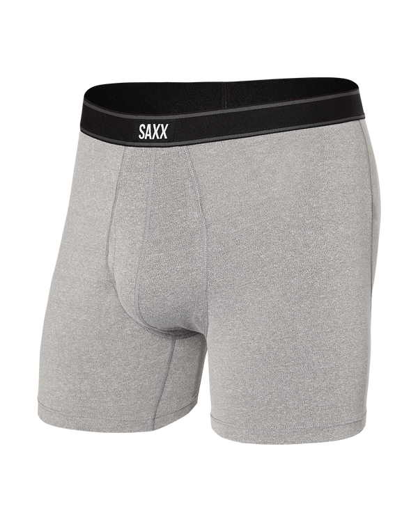 Front of Daytripper Boxer Brief Fly in Grey Heather