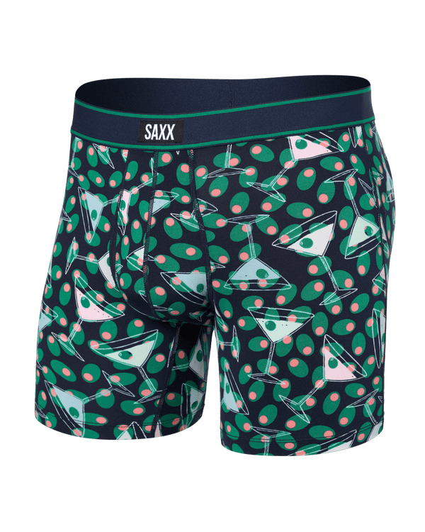 Front of Daytripper Comfort Stretch Boxer Brief Fly in Martini-Maritime