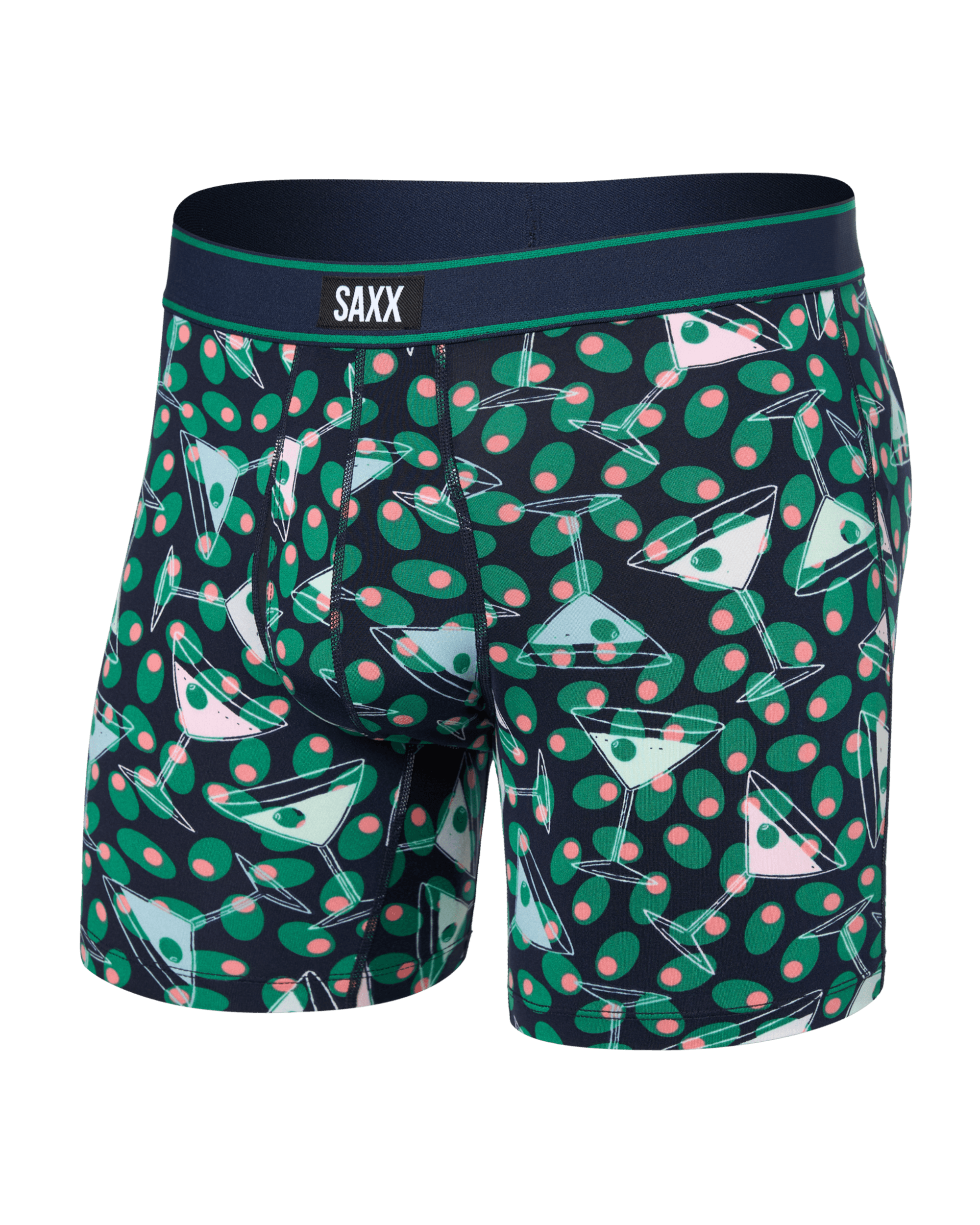 Front of Daytripper Comfort Stretch Boxer Brief Fly in Martini-Maritime