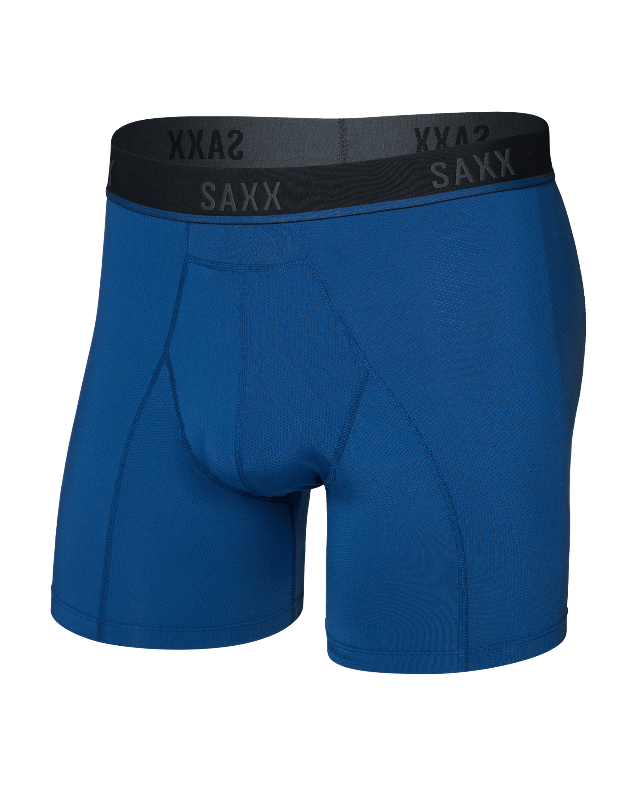 Kinetic Light-Compression Mesh Boxer Brief - Navy Dawn