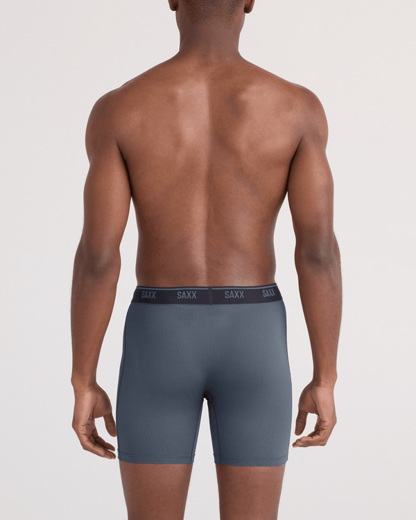 Back - Model wearing Quest Quick-Dry Mesh Boxer Brief Fly in Turbulence