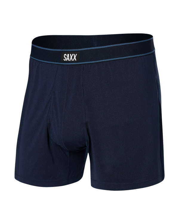 Front of Daytripper Loose Boxer Fly in Navy Heather