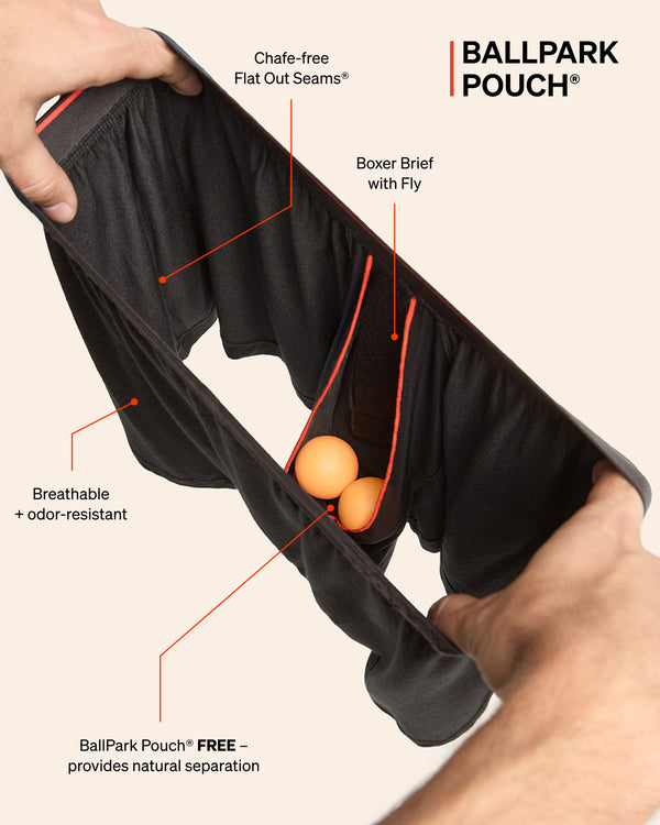 SAXX Underwear Snooze Boxer Short BallPark Pouch technology graphic
