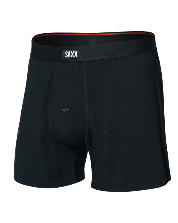 Front of  Snooze Sleep Boxer Short in Black