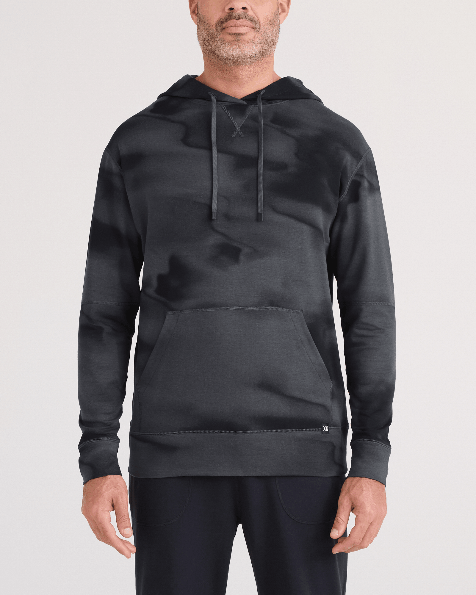 Front - Model wearing 3Six Five Hoodie in Vapor