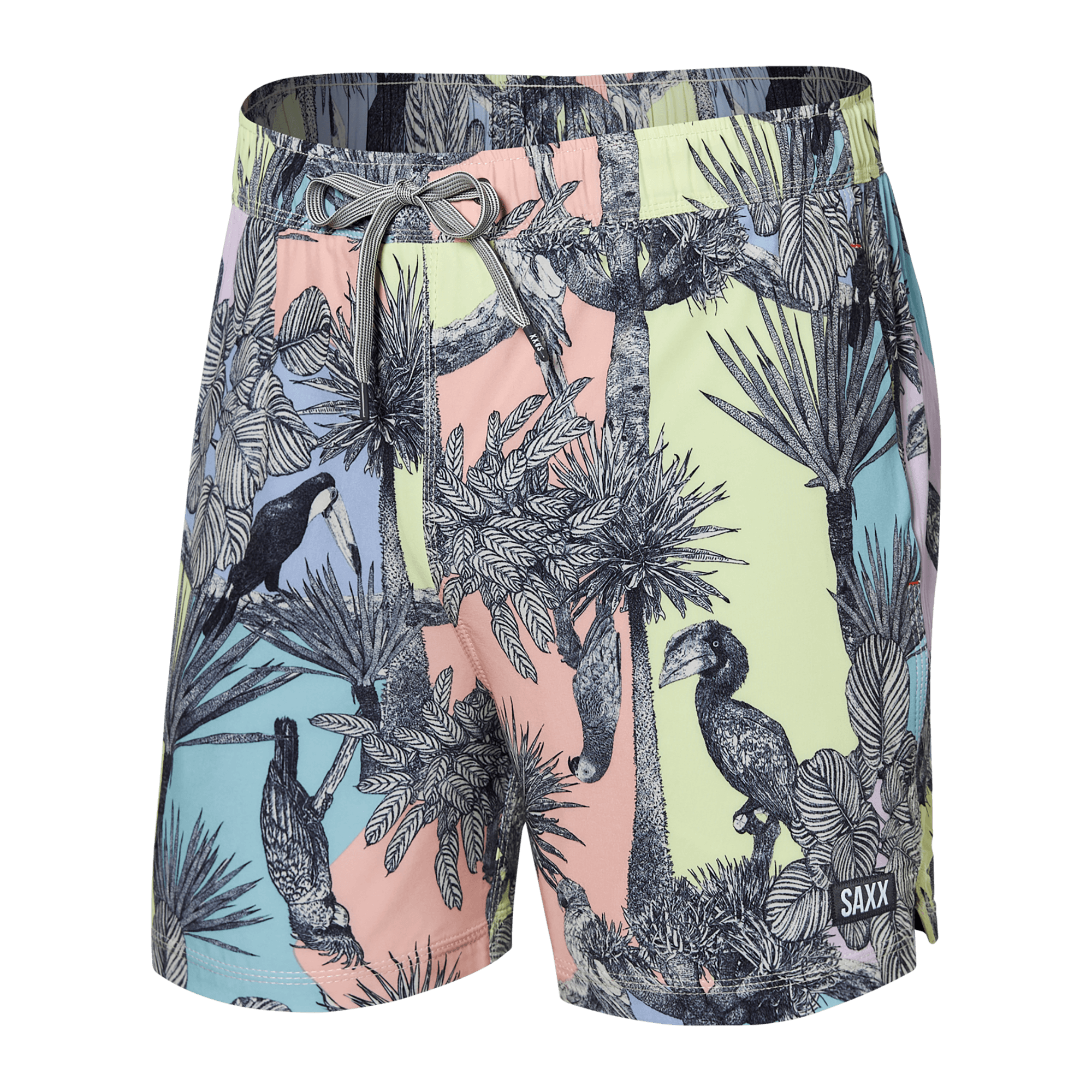 Oh Buoy 2N1 Swim Volley Short Aviary Multi SAXX Underwear