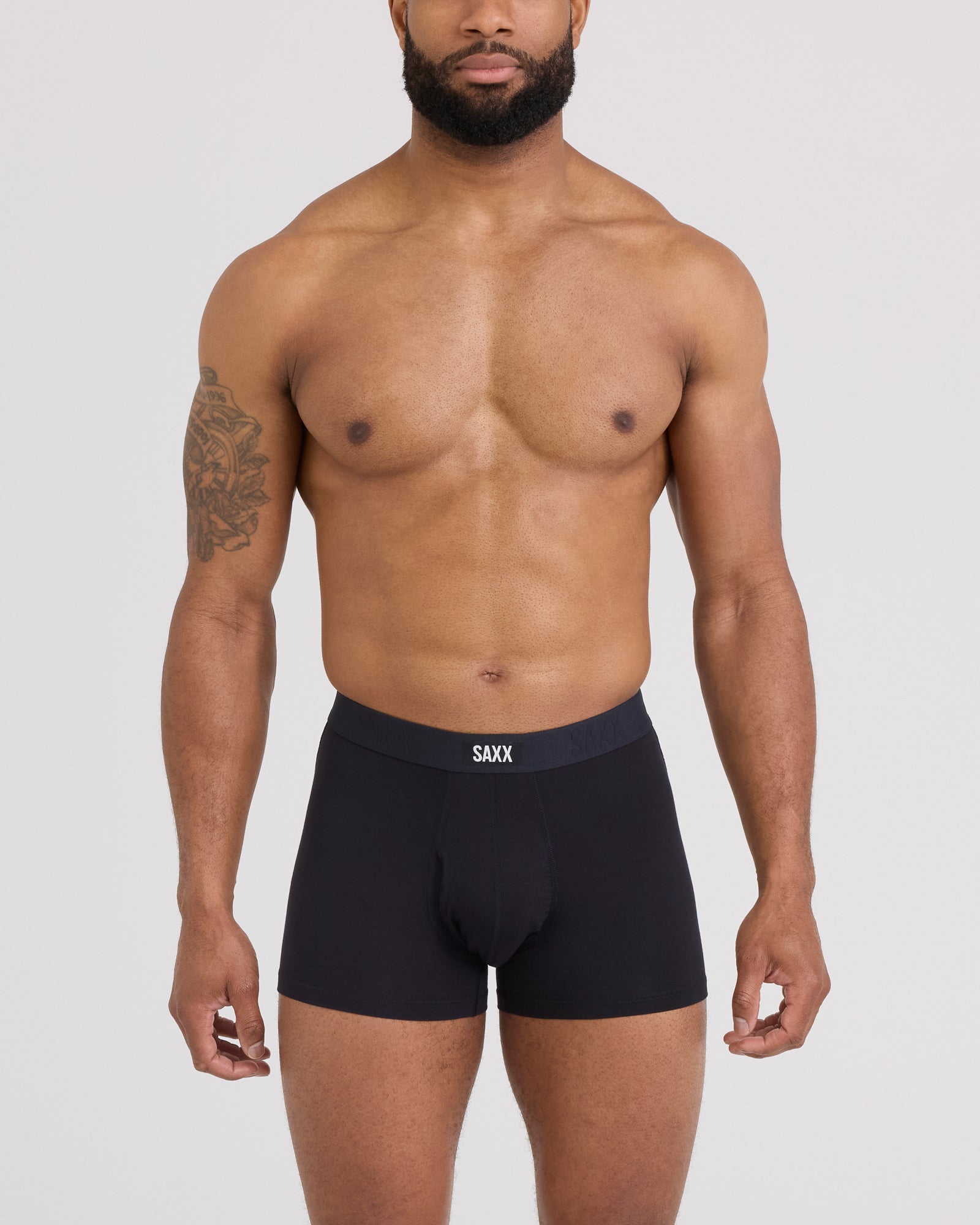 Front - Model wearing Vibe Xtra Trunk Fly in Black