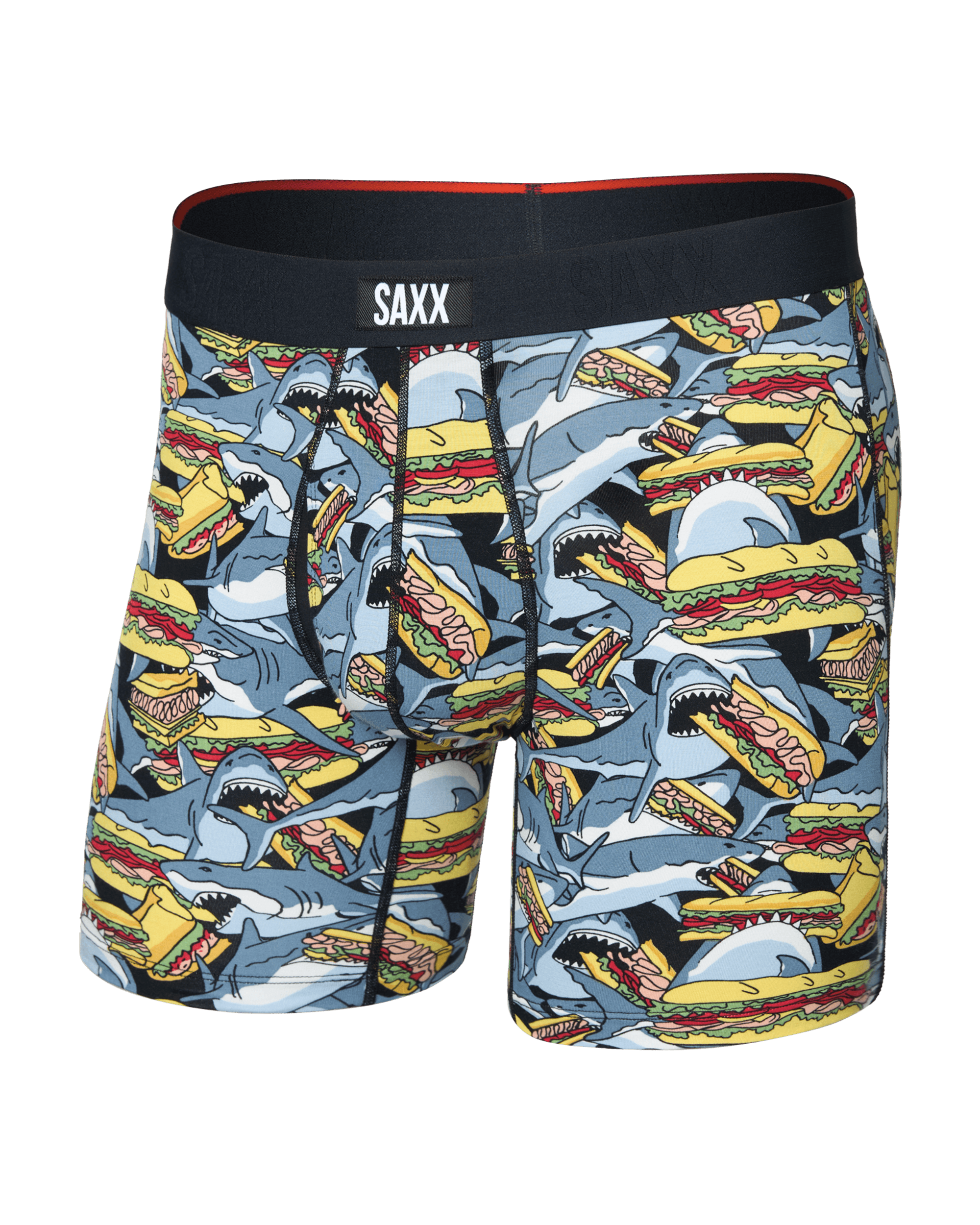 Front of  Vibe Xtra Soft Comfort Boxer Brief Fly in Shark Sub-Grey