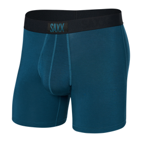 Front of Ultra Super Soft Boxer Brief Fly in Deep Ocean