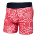 Front of DropTemp Cooling Cotton Boxer Brief in East Coast- Hibiscus