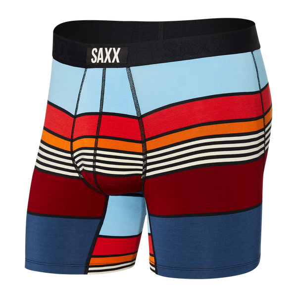 Saxx vibe boxer brief men's hiker stripe best sale xxl