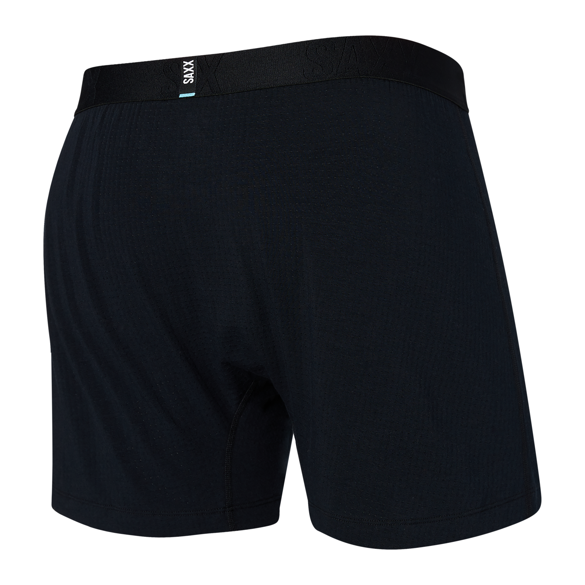 Back of Droptemp Cooling Sleep Loose Boxer Fly in Black