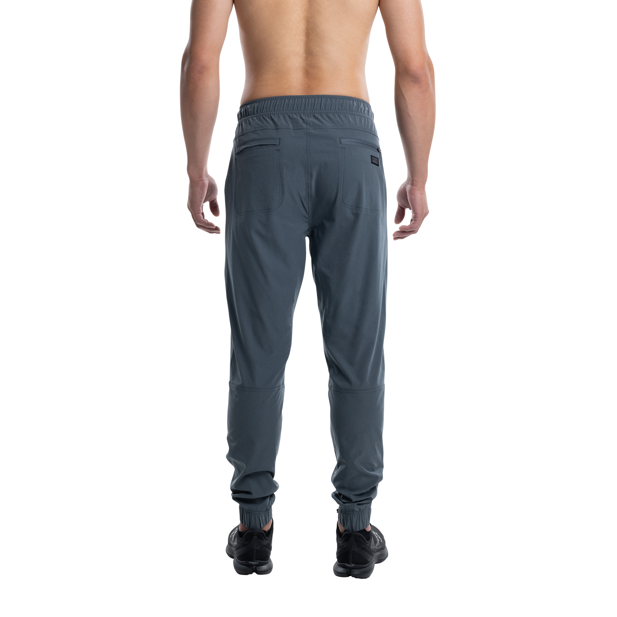 Back - Model wearing Go To Town Pant in Turbulence