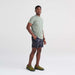Front - Model wearing All Day Aerator Short Sleeve Crew in Tar Green Camo