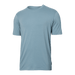 Front of DropTemp Cooling Cotton Short Sleeve Crew in Clay Blue