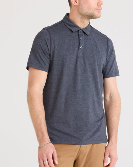 a man in a polo shirt