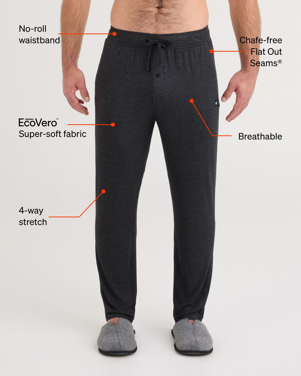 SAXX Underwear Snooze Cabin Luxe Pants technology graphic