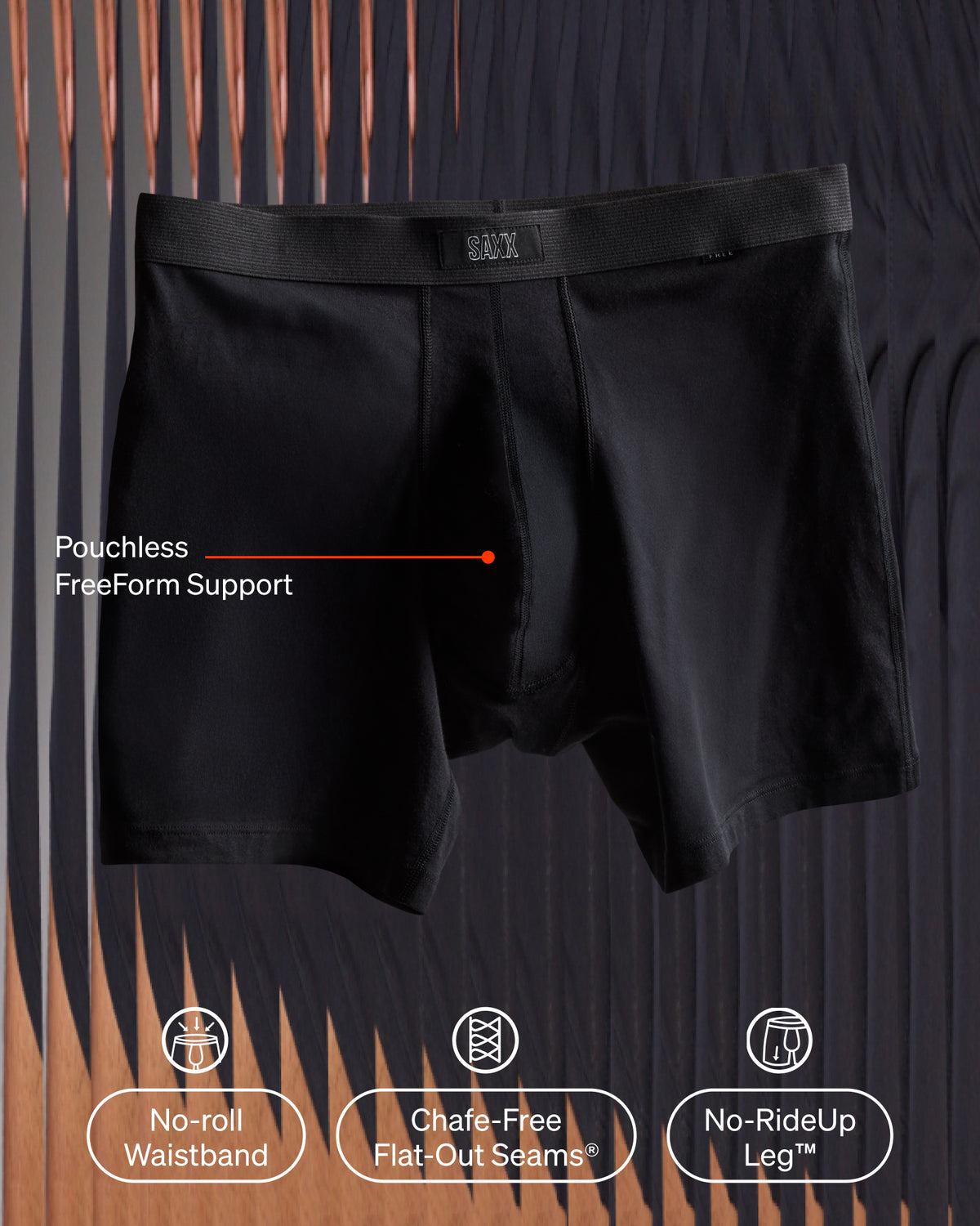 SAXX Underwear 24Seven Cotton Boxer Brief technology graphic