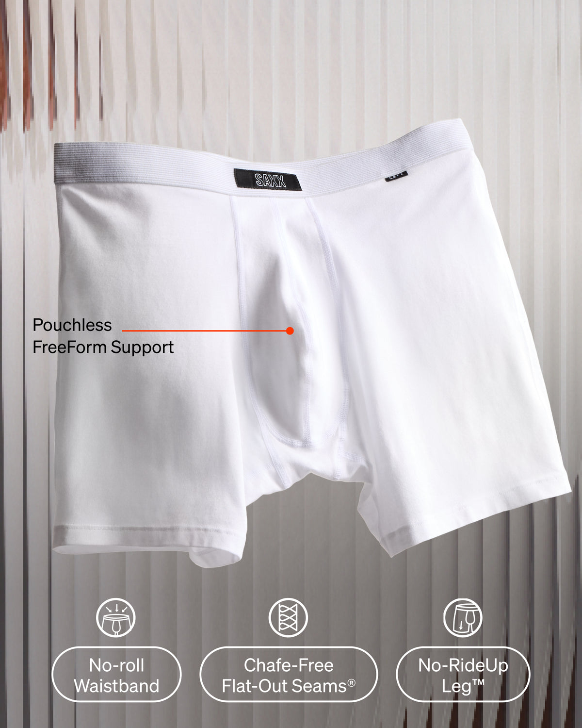 SAXX Underwear 24Seven Cotton Boxer Brief technology graphic
