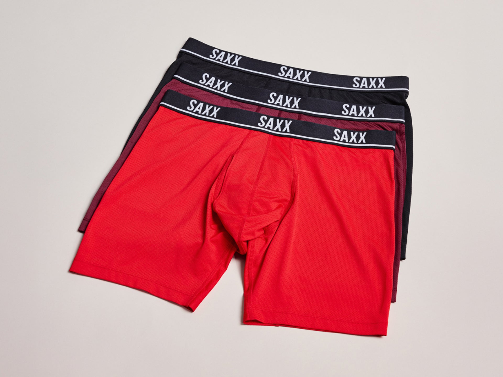 SAXX Essential Performance Mesh Boxer Brief 3-Pack.