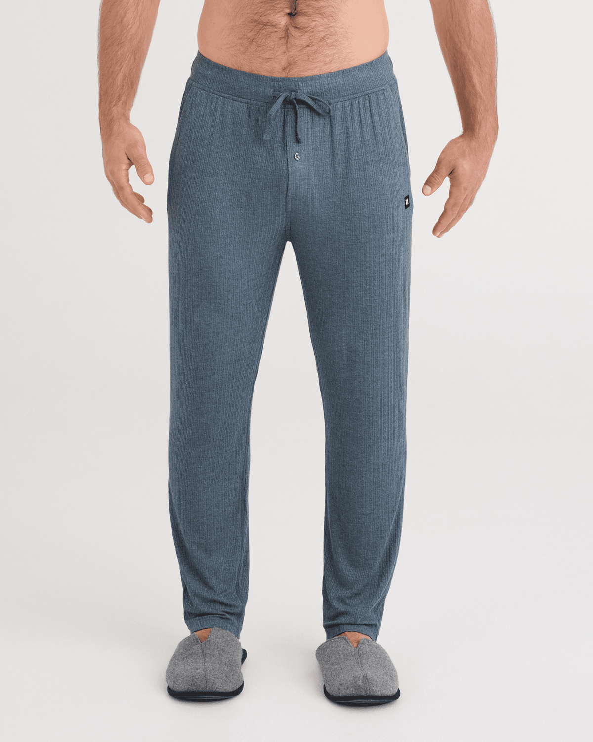 Front - Model wearing Snooze Cabin Luxe Pants in Folkstone Heather