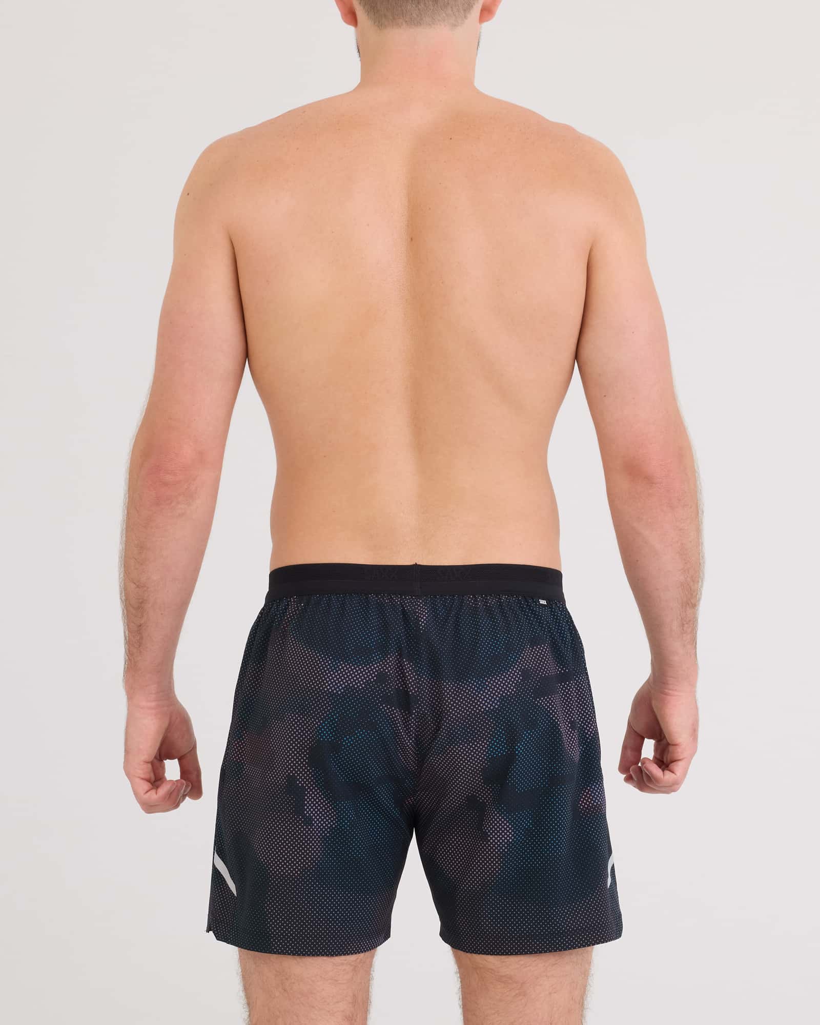 Race Pace 2N1 Running Short - Smoke Camo-Dark Charcoal | SAXX