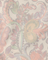 Decorative fabric with floral and vine patterns in pastel colors on a light background