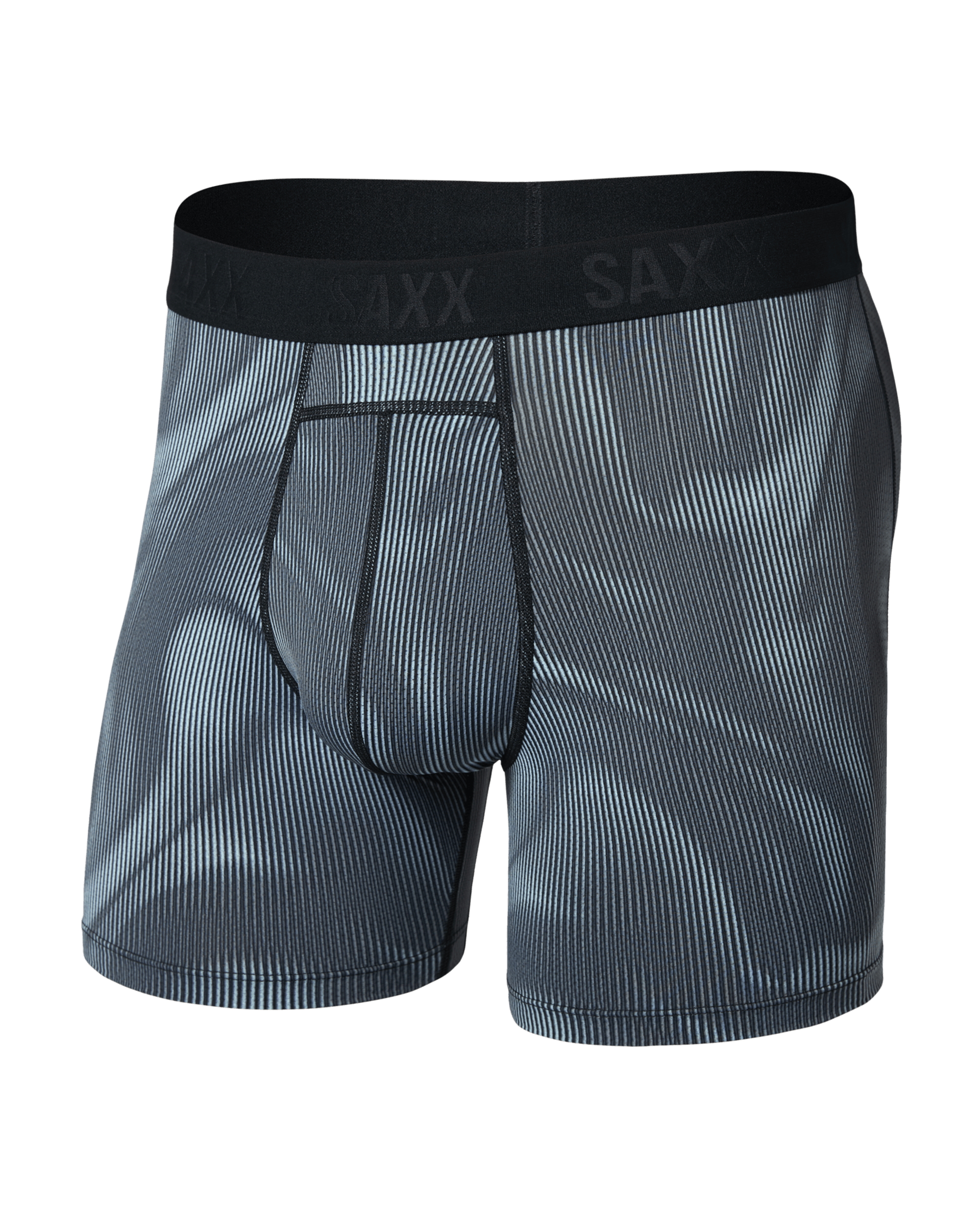 Front of Smooth Flex Light Compression Boxer Brief in Smoke Camo-Deep Navy