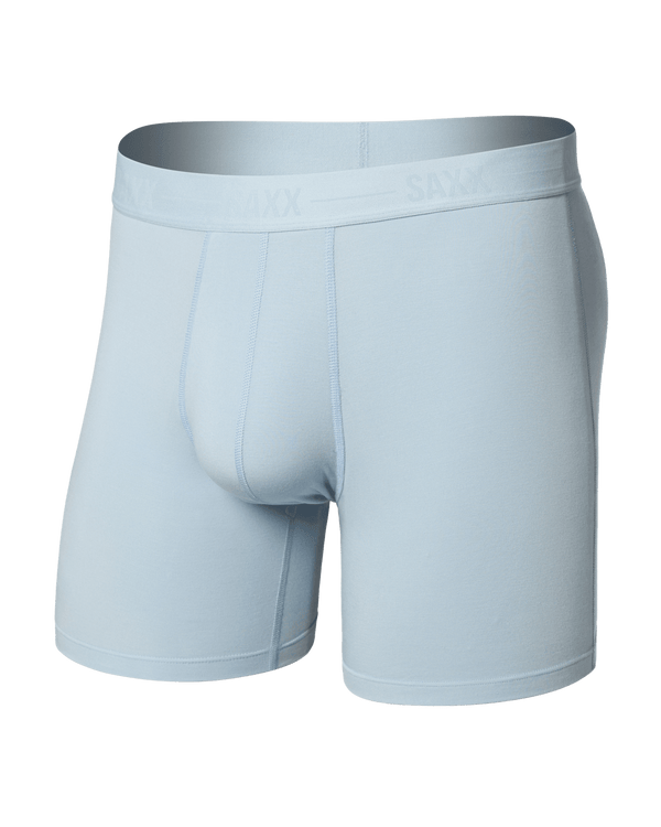 Front of Smooth Luxe Micro Modal Boxer Brief in Blue Fog