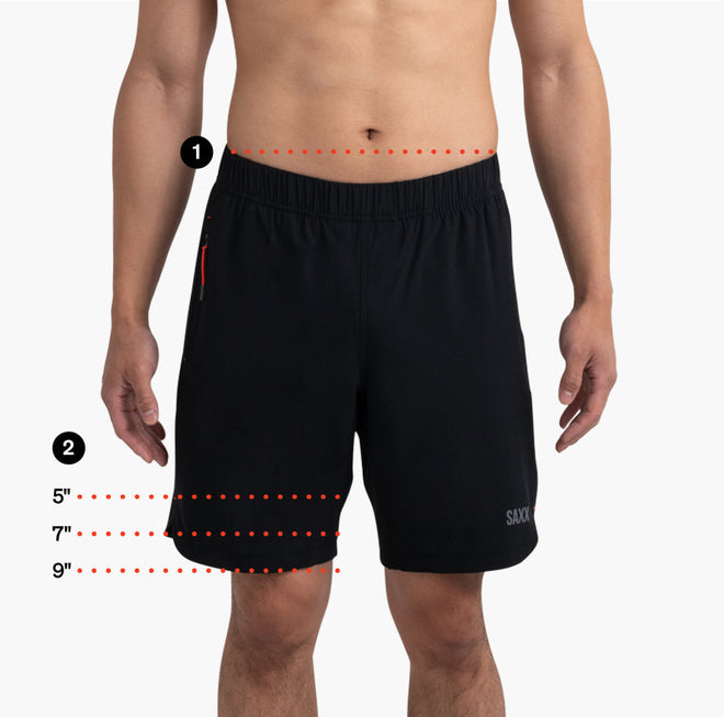 Gainmaker 2N1 Performance Short Black SAXX Underwear