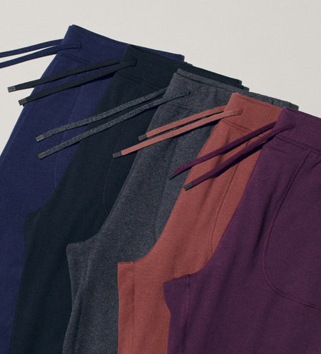 Five sweatpants in assorted colors
