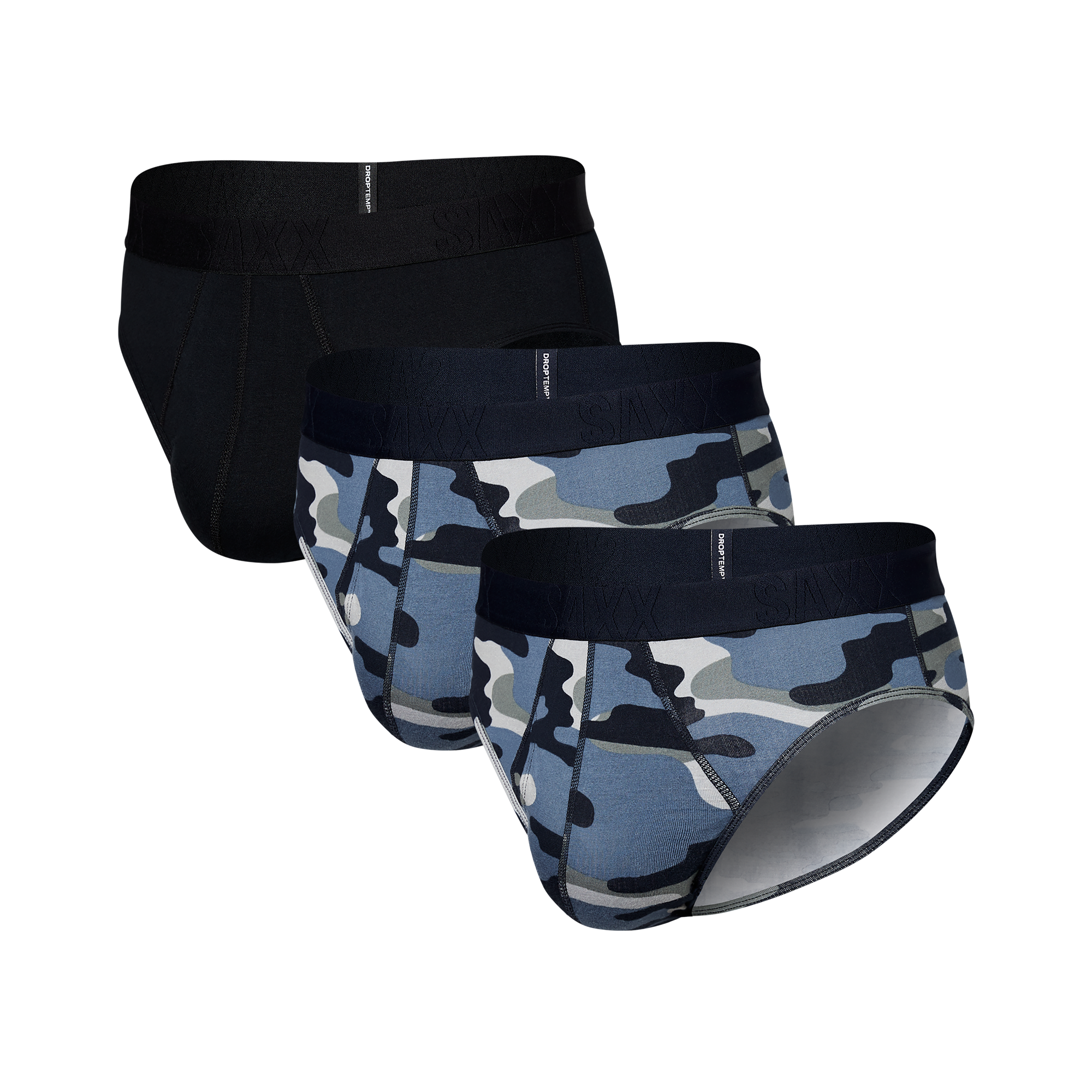 DropTemp Cooling Cotton Brief 3-Pack in Assorted Prints