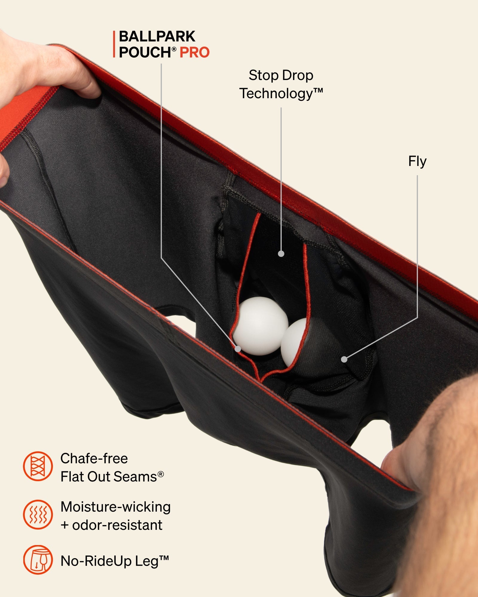 SAXX Underwear Multi-Sport Mesh Boxer Brief BallPark Pouch technology graphic