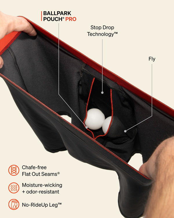 SAXX Underwear Multi-Sport Mesh Boxer Brief BallPark Pouch technology graphic