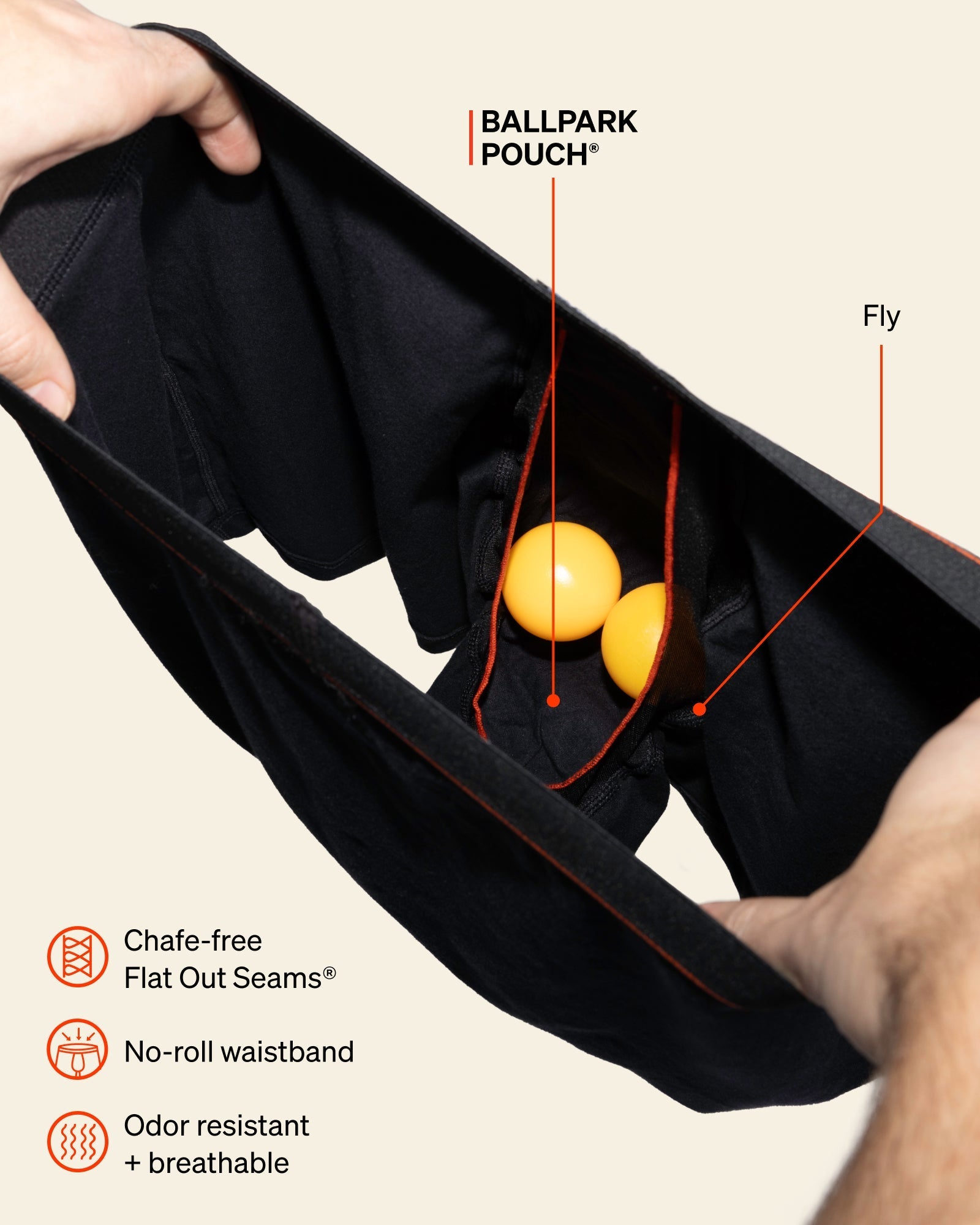 SAXX Underwear Non-Stop Stretch Cotton technology graphic