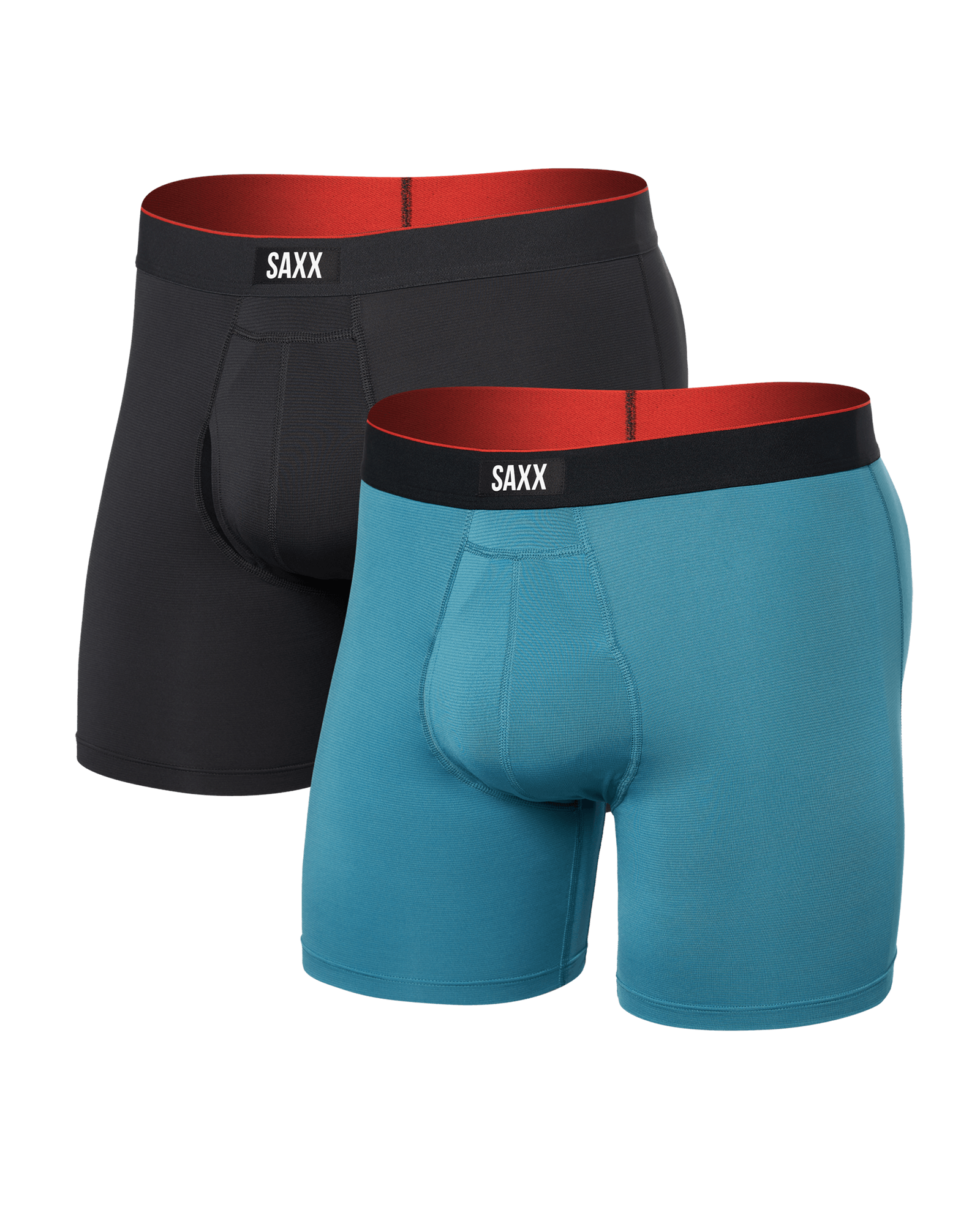 Multi-Sport Mesh Boxer Brief - Hydro Blue/Faded Black | SAXX Underwear Multi-Sport Mesh Boxer Brief - Hydro Blue/Faded Black | SAXX Underwear