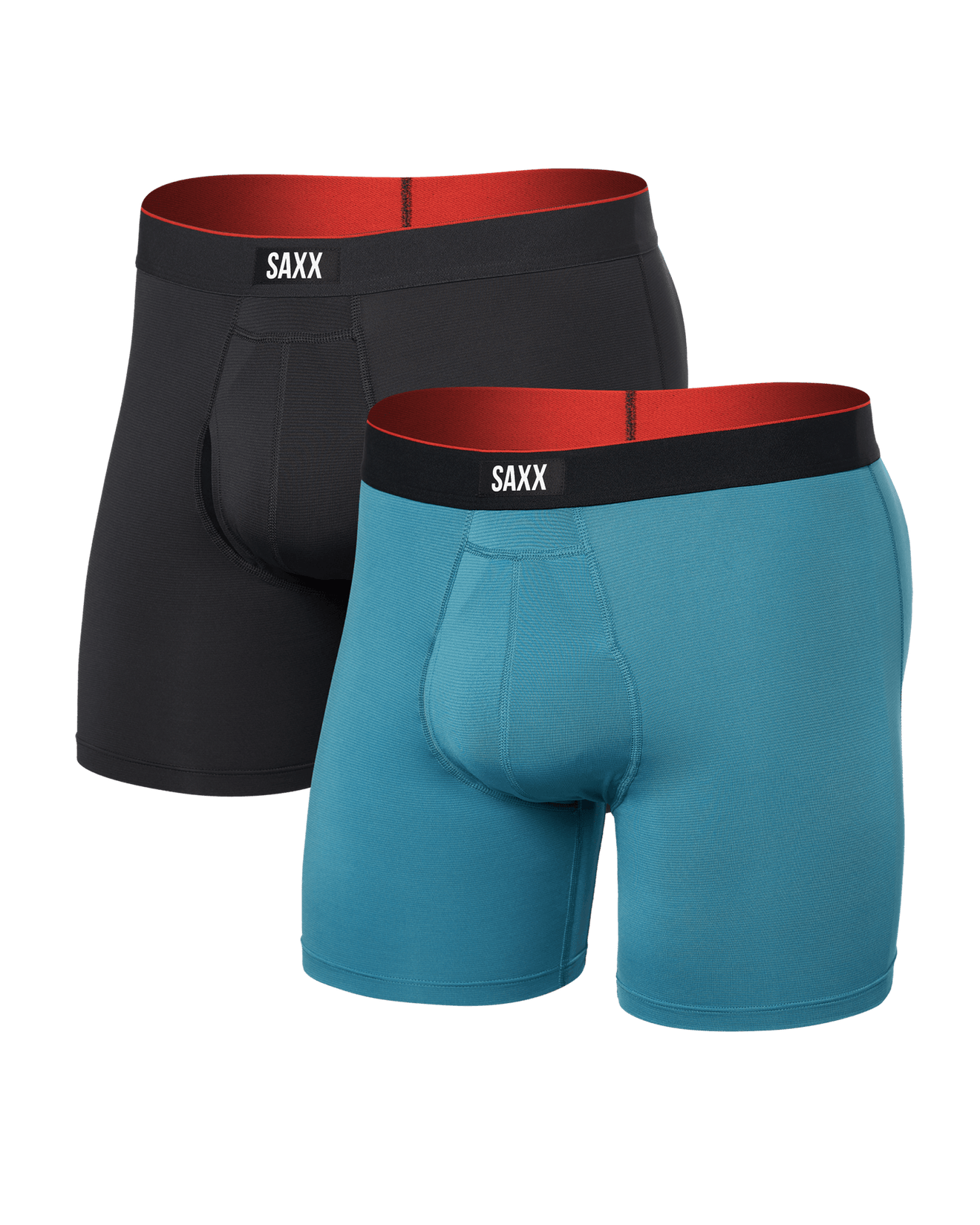 Multi-Sport Mesh Boxer Brief - Hydro Blue/Faded Black | SAXX Underwear