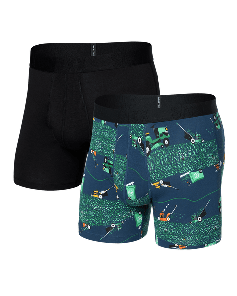Saxtuku0127ページ DropTemp® Cooling Cotton Boxer Brief - Buzzcut/Black | SAXX