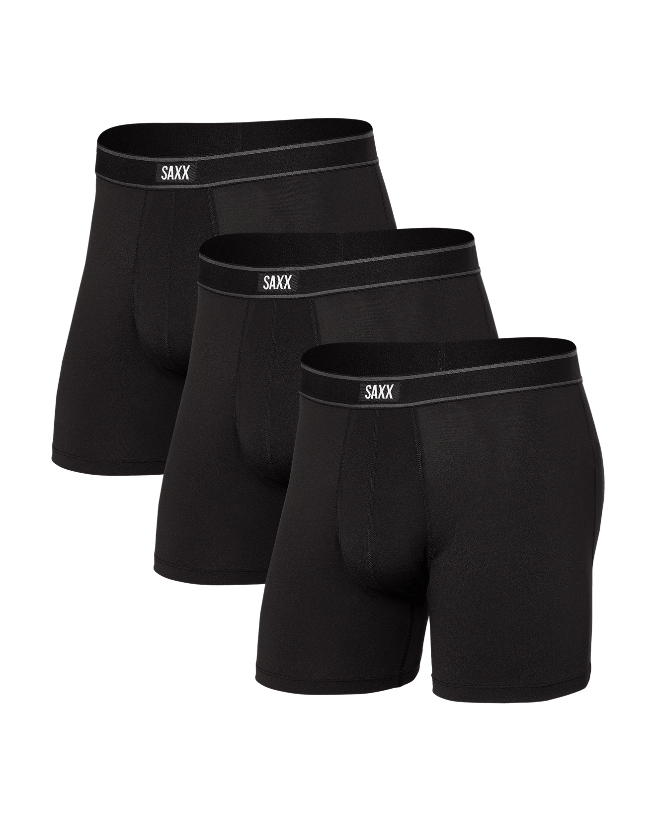 Daytripper Comfort Stretch Boxer Brief - Black | SAXX Underwear