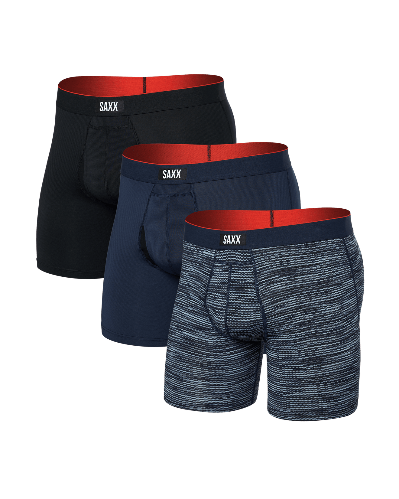 Multi-Sport Mesh Boxer Brief - Wavelength/Navy/Black | SAXX Underwear