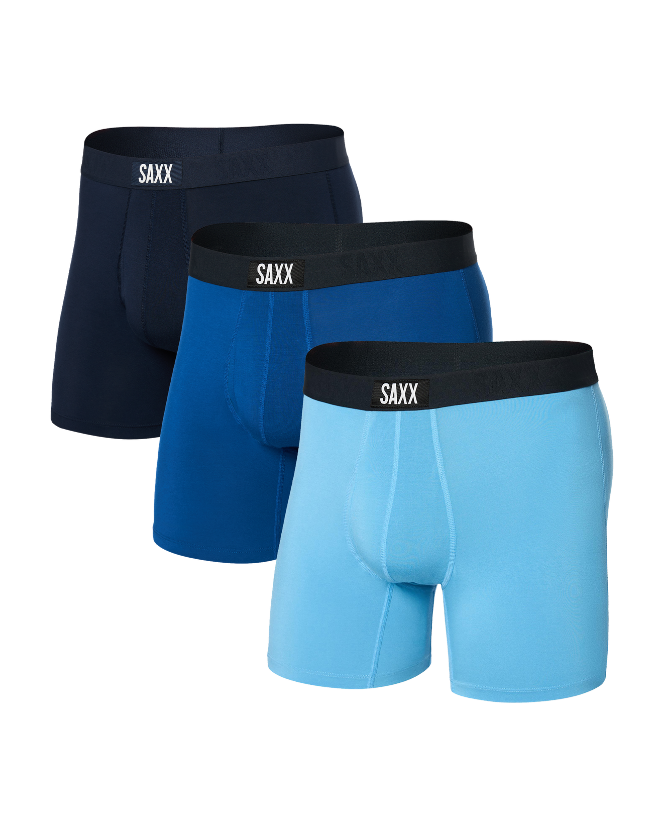 Ultra Super Soft Boxer Brief - Navy/City Blue/Heritage | SAXX