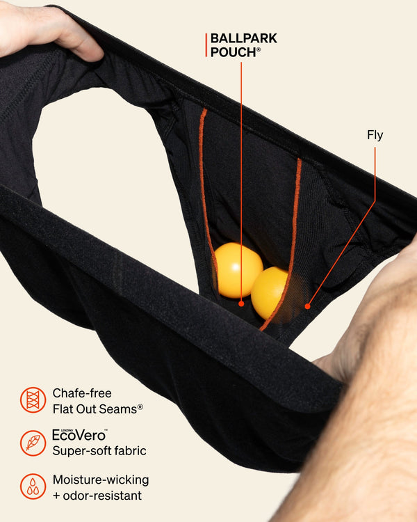 SAXX Underwear Ultra Super Soft Brief BallPark Pouch technology graphic