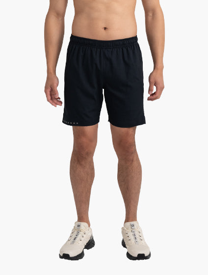 Relaxed fit light-compression 2N1 short silhouette