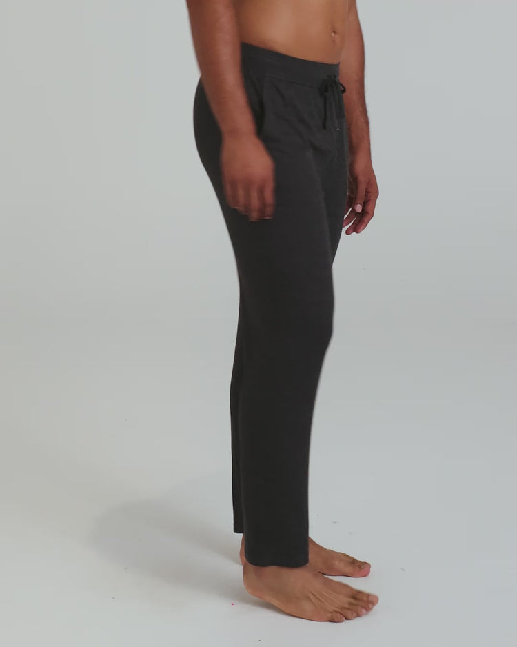 Video of model wearing Snooze Cabin Luxe Pants
