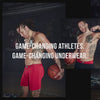 A video of static images showing a basketball player in various poses on a court with  a basketball.
