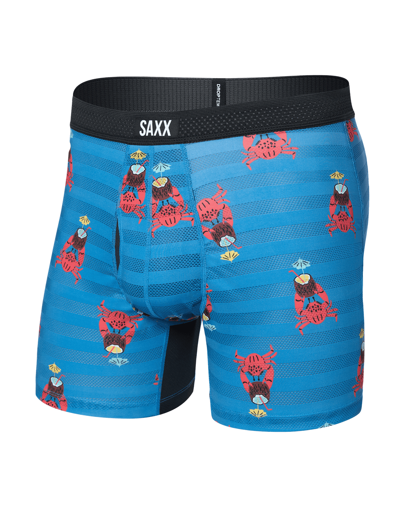 s*様 BIO wear CHINO WITH UNDERWEAR ドッキングパ DropTemp® Cooling Mesh Boxer Brief Fly - Crab Cocktail-Lake Blue