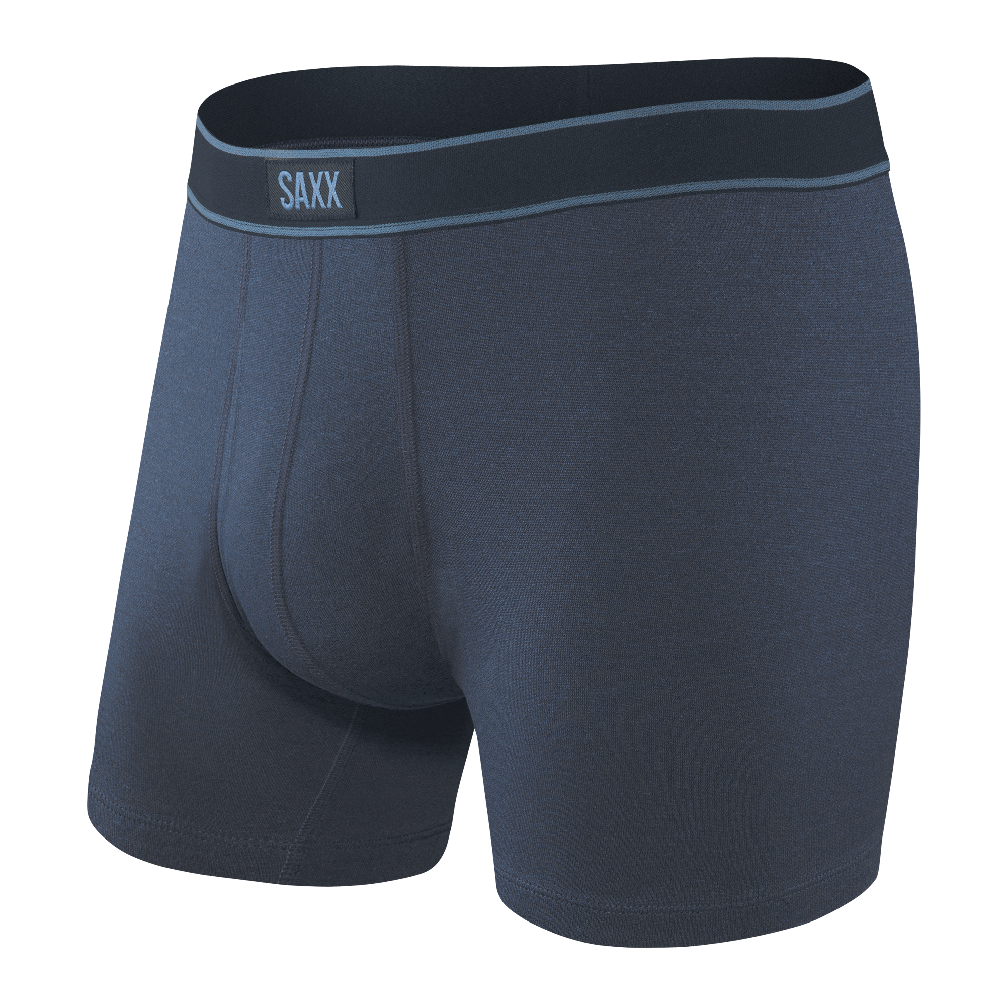 Front of Daytripper Boxer Brief Fly in Navy Heather
